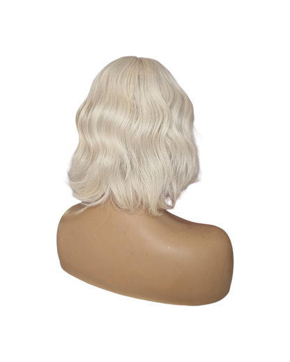 Blonde Wavy Bob Wig. Sable.