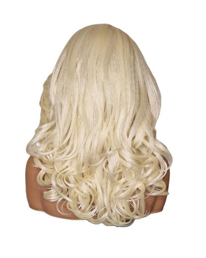 Platinum Blonde Side Part Lace Front Wig. Bala