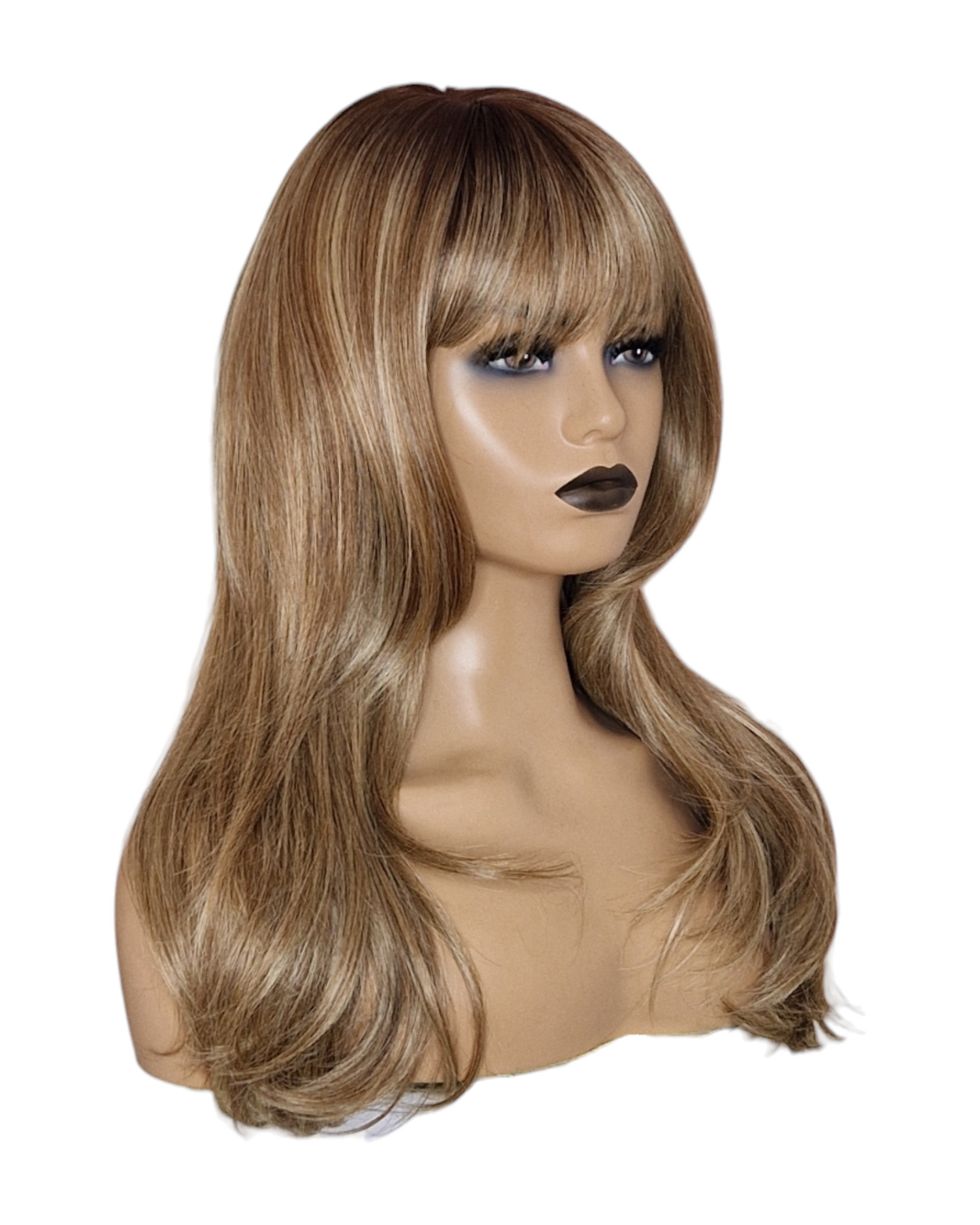 Honey Blonde Fringe Bangs Bardot Wig-CelebWigs