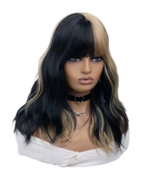 Blonde Black 2 Tone Wavy Bob Wig. Jojo.-CelebWigs