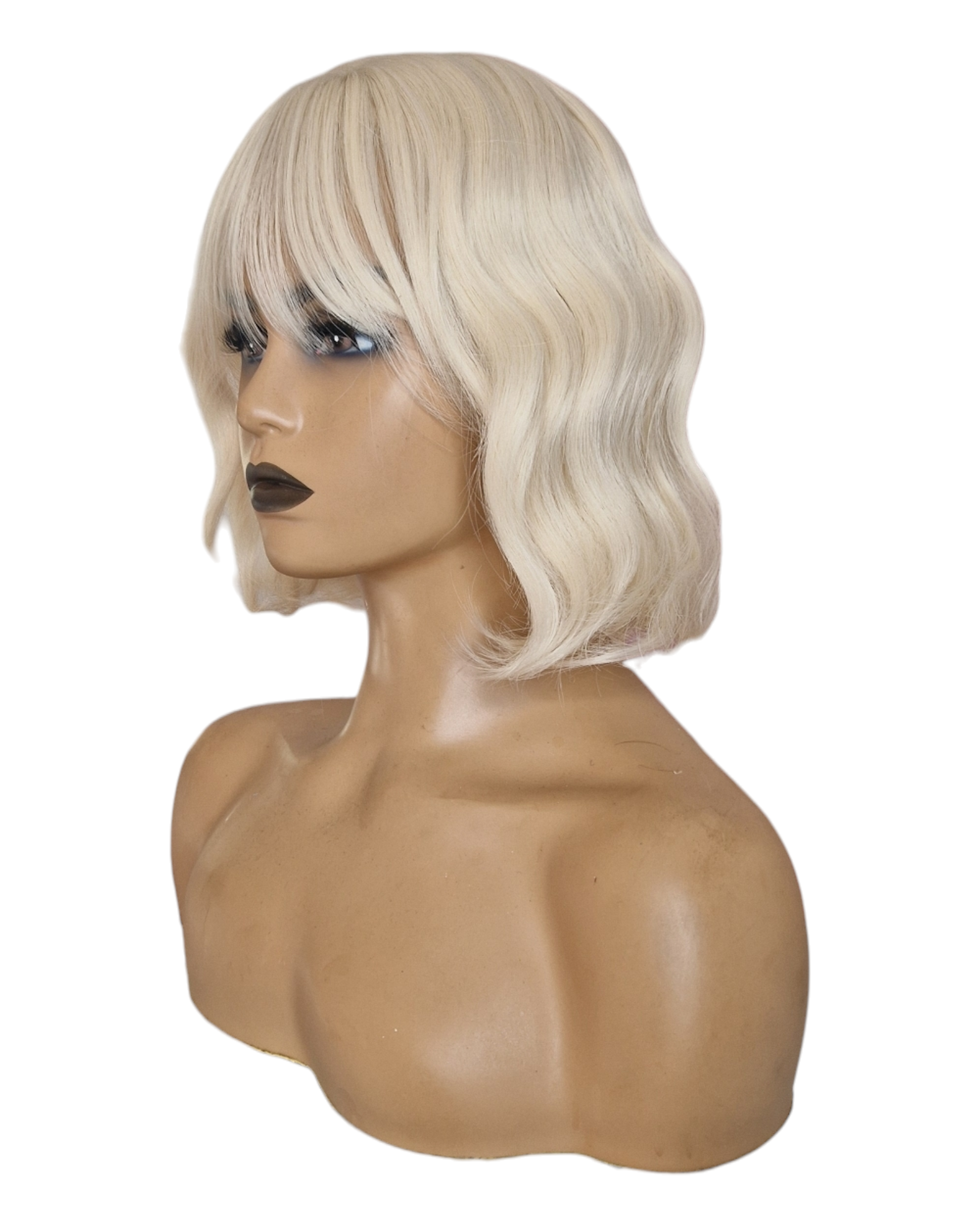 Blonde Wavy Bob Wig. Sable.