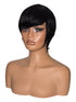 Short Black Human Hair Wig. Kris