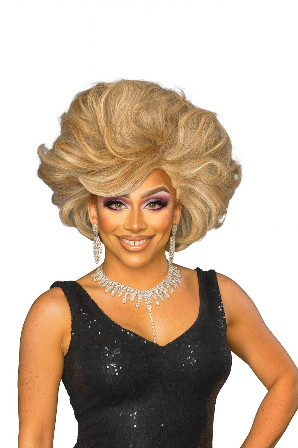 Blonde 60s Bouffant Drag Queen Wig
