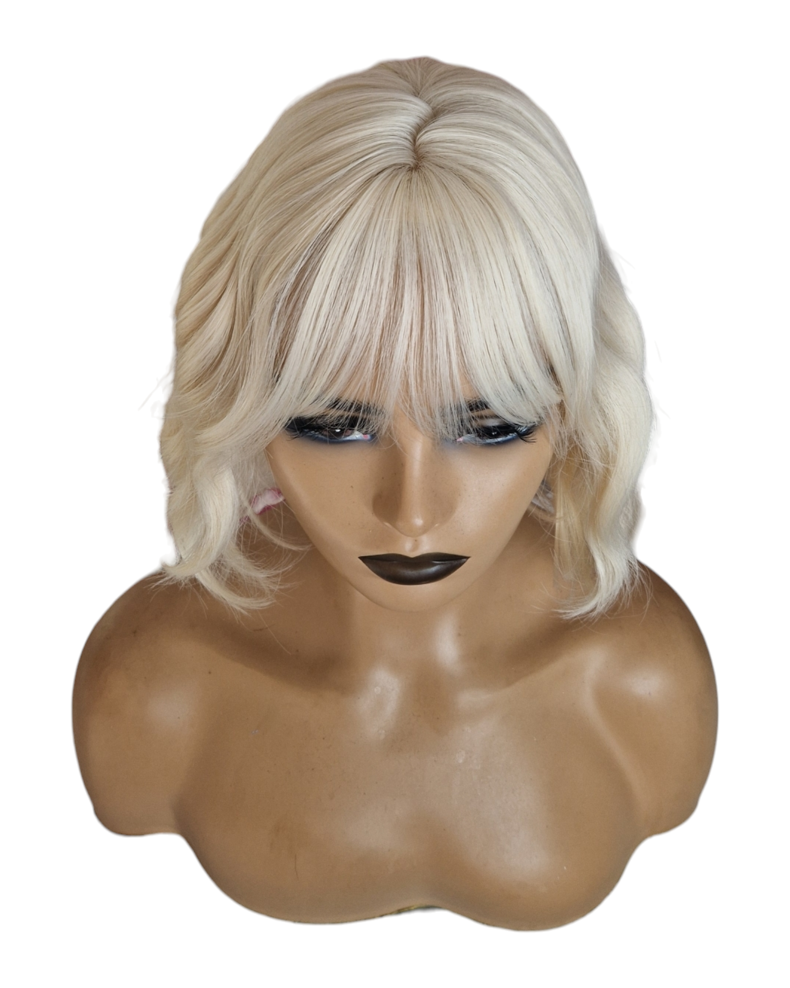 Blonde Wavy Bob Wig. Sable.