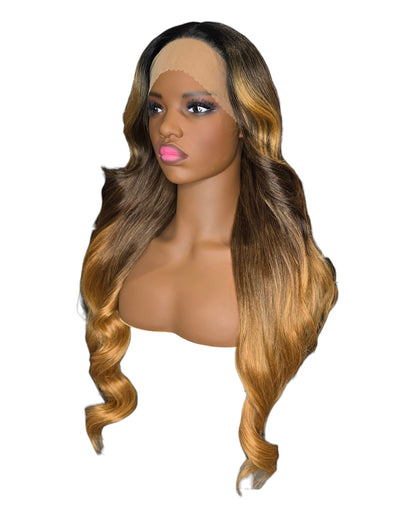 Caramel Ombre Lace Front Wig. Baye
