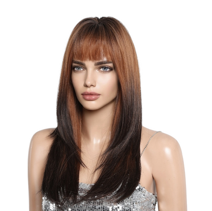 Ombre Copper Brown Wig. Rustie.-CelebWigs