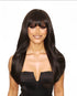 Face Framing Long Wig Dark Brown. Bardot