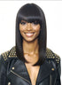 Dark Brown Asymmetric Bob Wig. Alix