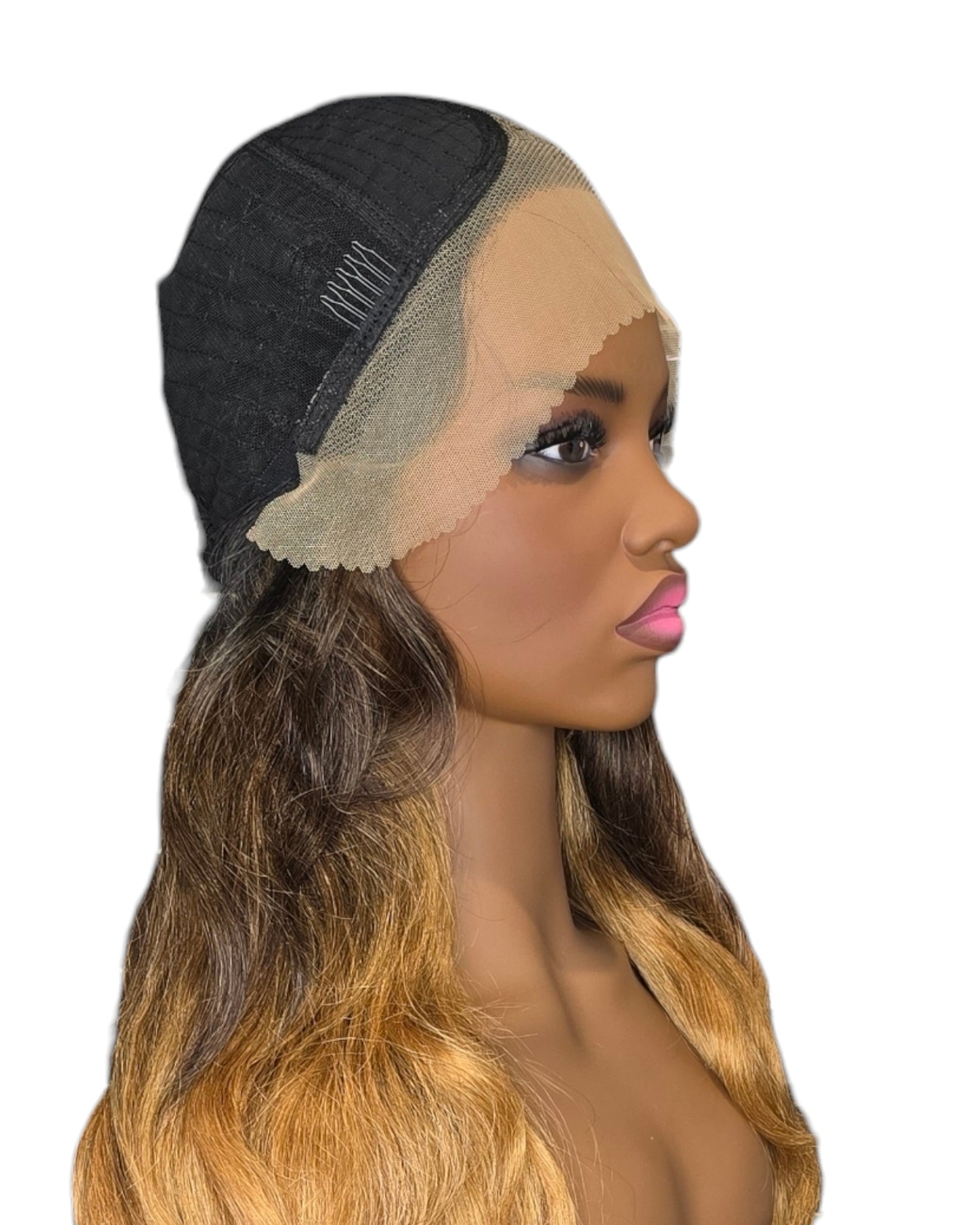 Caramel Ombre Lace Front Wig. Baye