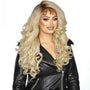 Platinum Blonde Curls Lace Front Wig. Bisha
