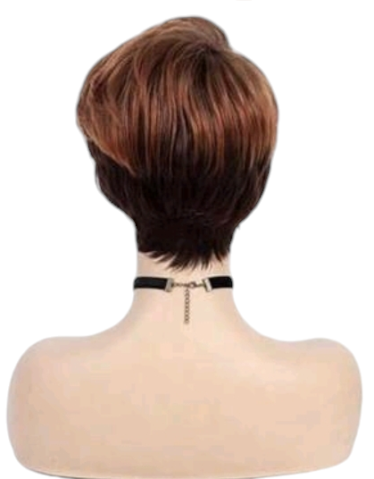 Copper Red Ombre Short Chic Wig. Emmie