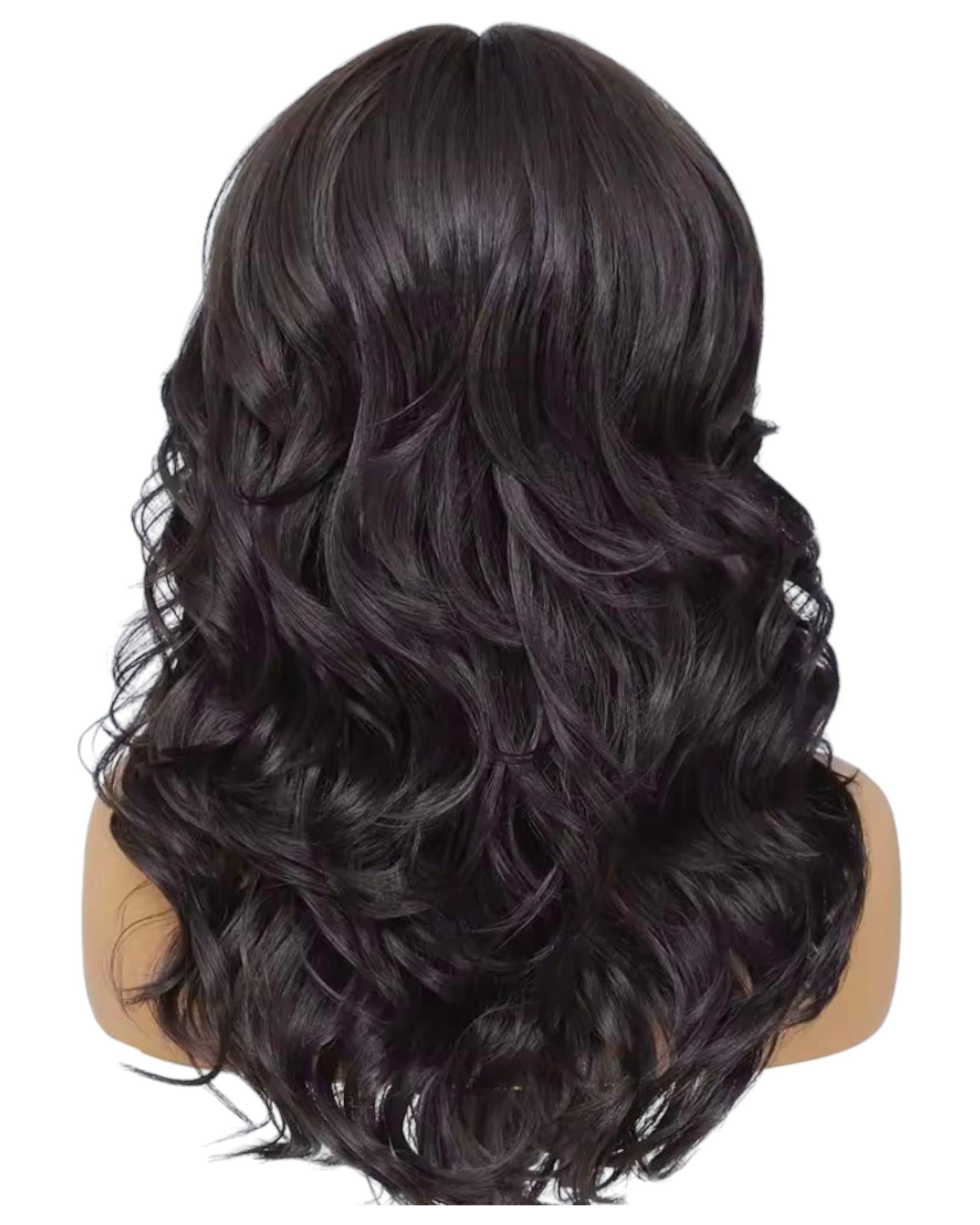 Brown Black Layered Lace Front Wig. Bari