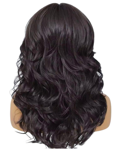 Brown Black Layered Lace Front Wig. Bari