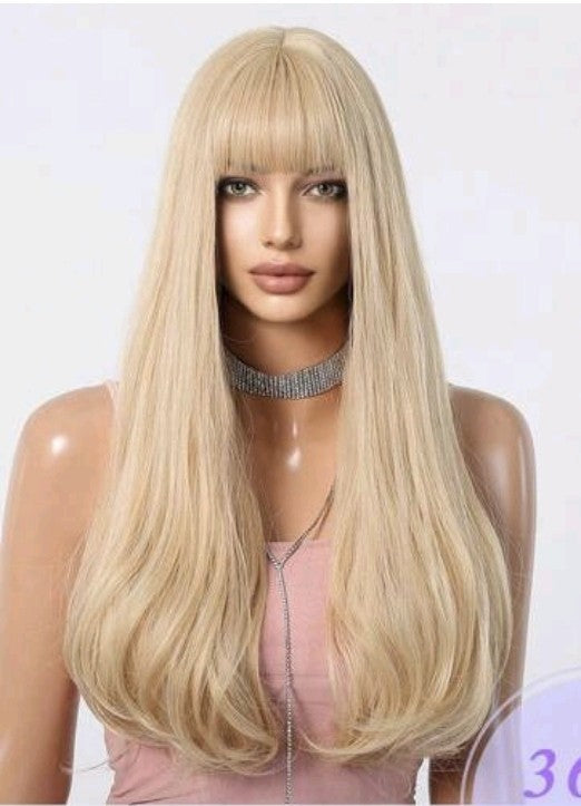 Celebrity Divaqueen Long 2024 Wavy h.d lace front blond wig