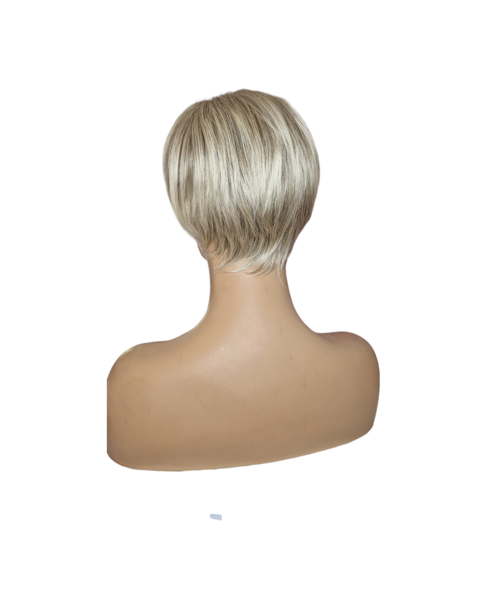 Short Chic Blonde Modern Pageboy Wig. Bobbi