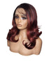Black Burgundy Red Lace Front Wig. Merle