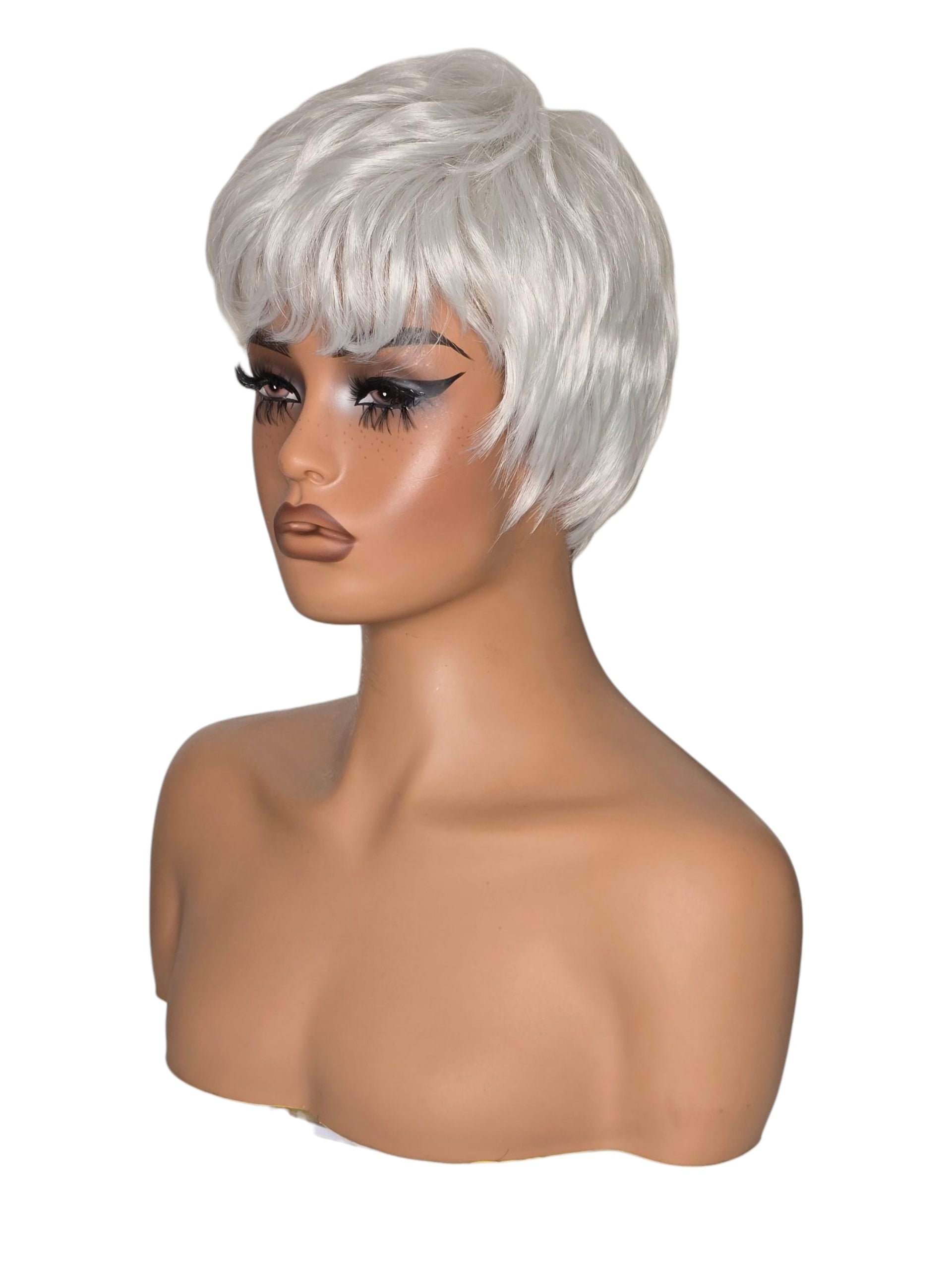 Silver Grey Urchin Style Wig. Gertie