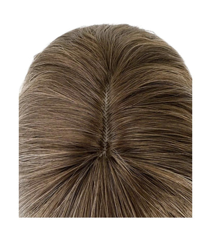 Ash Blonde To Brown Long Wavy Wig. Jocelynne.