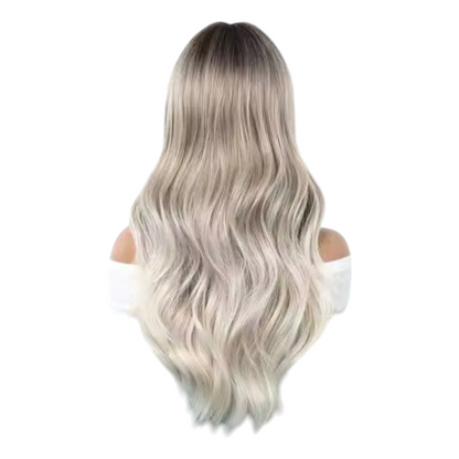 Silver Ash Blonde Ombre Wig. Elsie