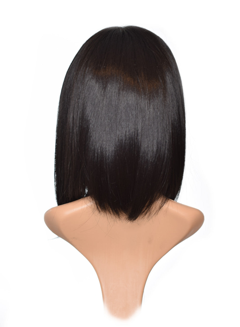 Black Lace Front Wig. Tonya Inverted Lob Hairstyle Wig
