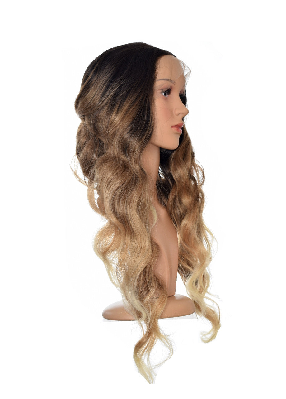 Blonde Brown Ombre  Lace Front Wig. SarahJ Wig
