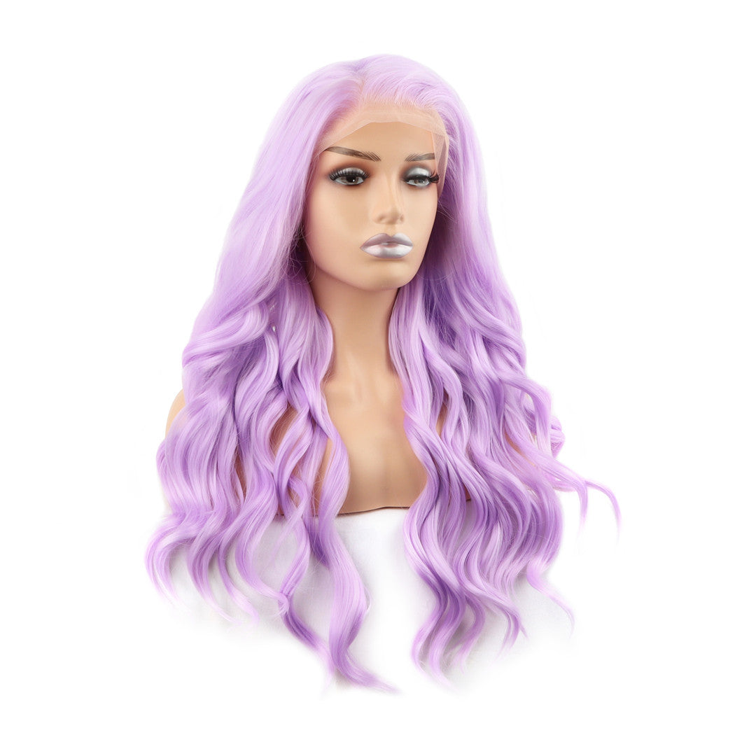Long Wavy Purple Bluebelle Lace Front Wig