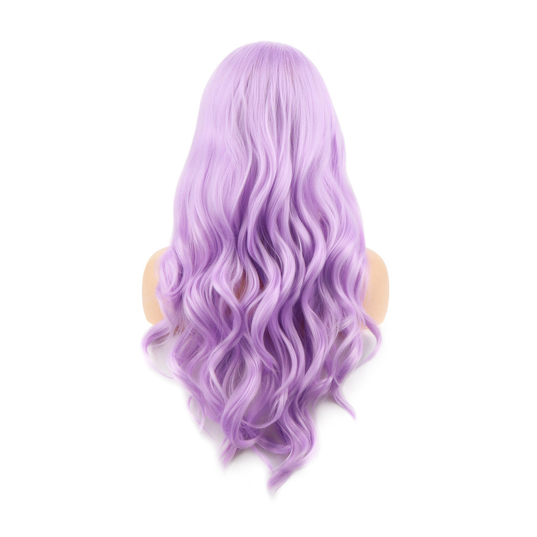 Long Wavy Purple Bluebelle Lace Front Wig