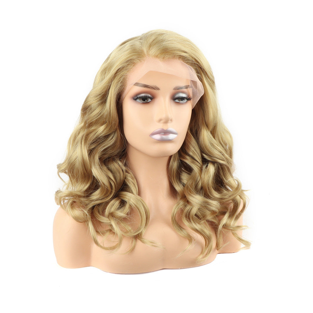 Golden Blonde Wavy Lace Front Wig