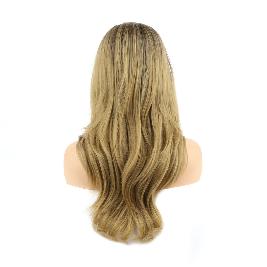 Long Brown Blonde Ombre Lace Front Wig Miza