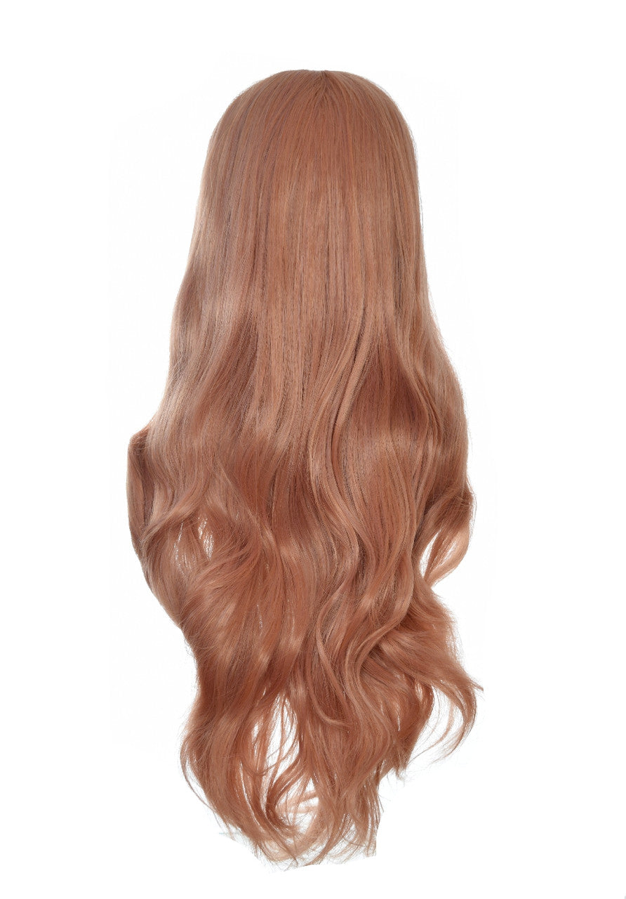 Rose Gold Pink Lace Front Wig. Shanel Rear.