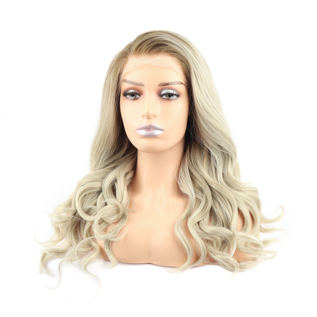 Curly Ash Blonde Lace Front Wig Sola