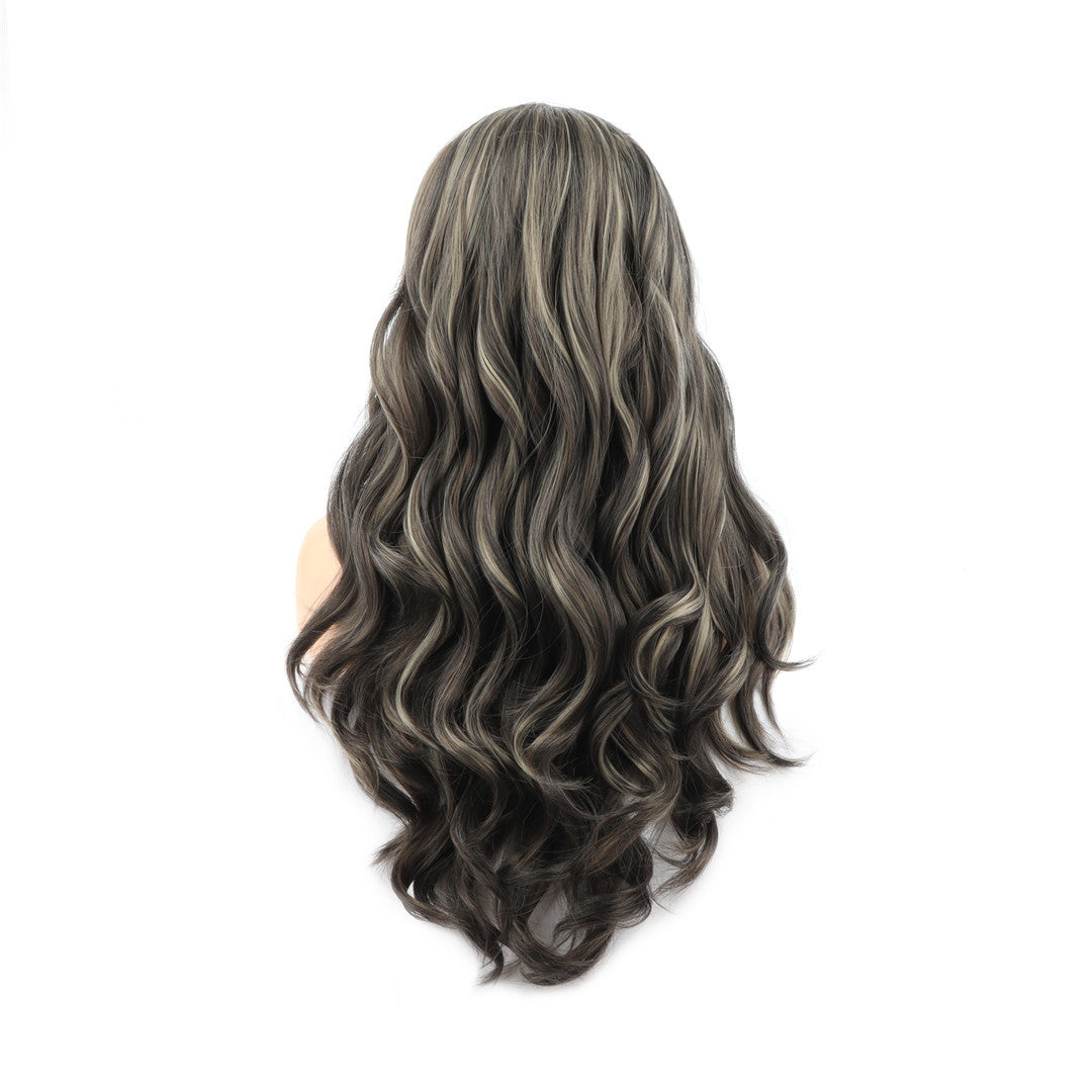 Long Curly Dark Brown Lace Front Wig. Izzy