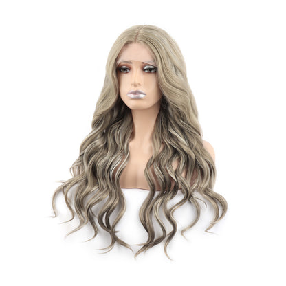 Multi tonal Silver Ash Blonde Wig. August