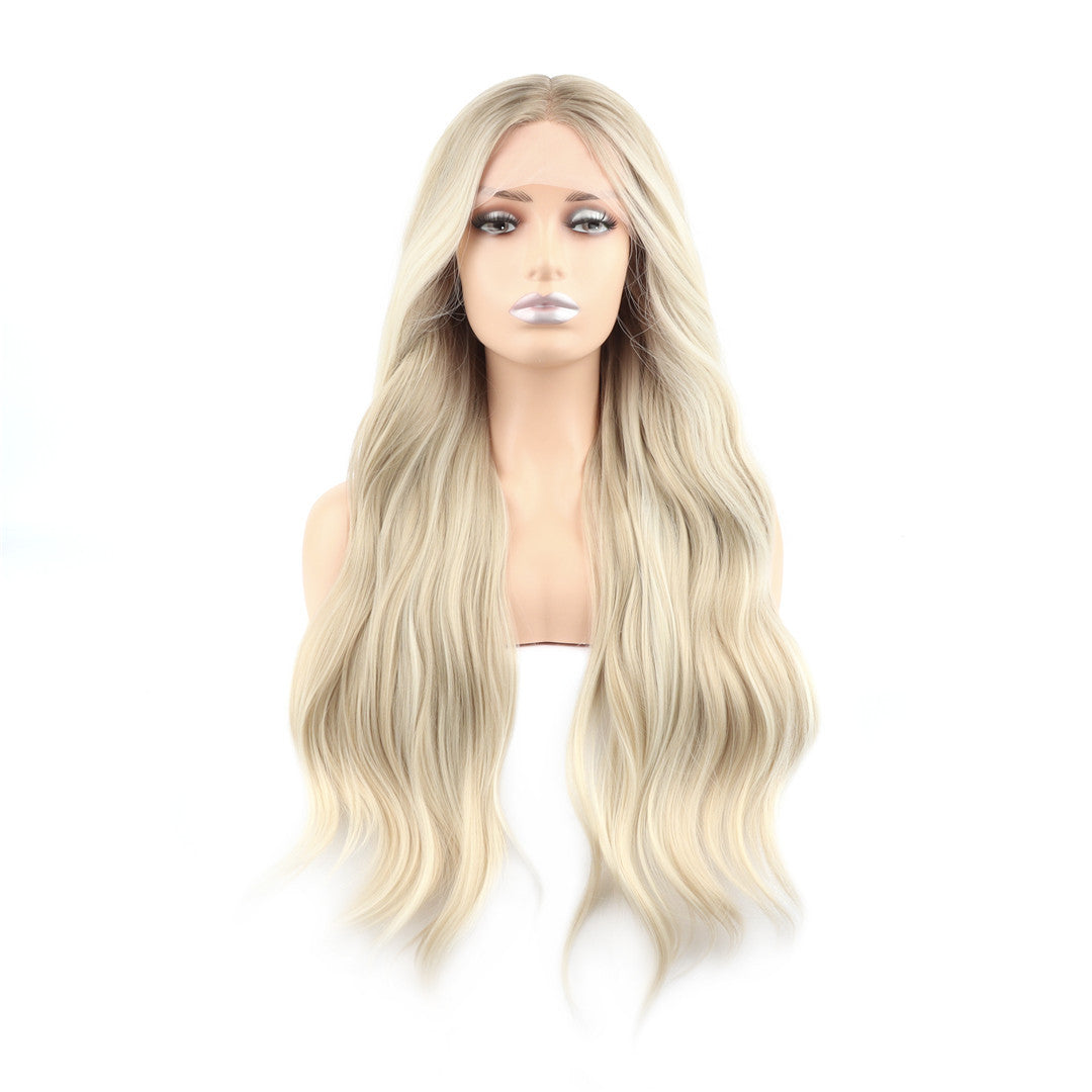 Starr Long Natural Wave Ash Blonde T Part Lace Front Wig