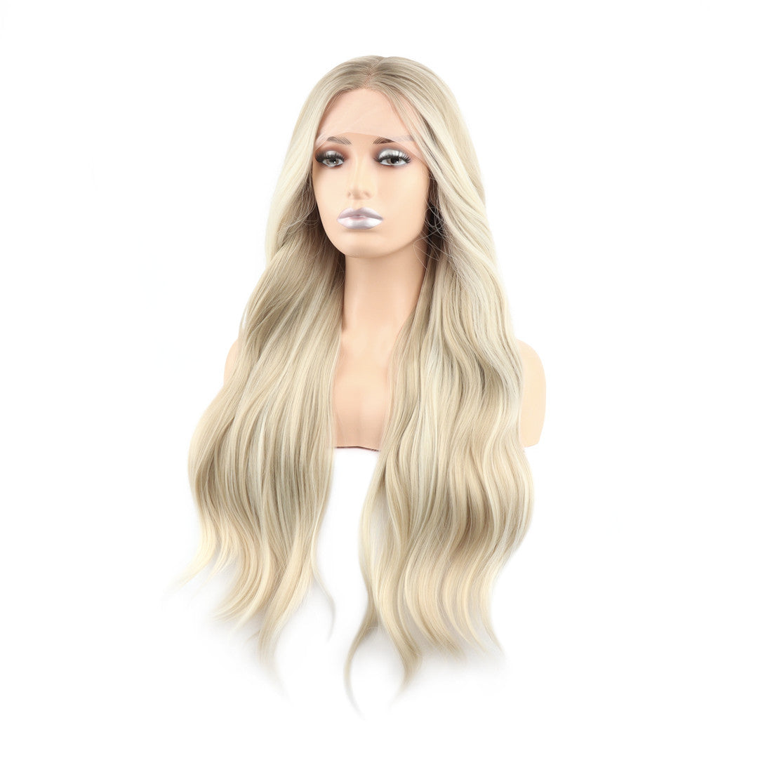 Starr Long Ash Blonde Centre T Part Lace Front Wig