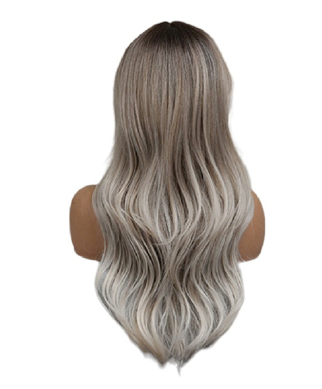 Ombre Silver Ash Blonde Wig With Fringe. Louisa wig