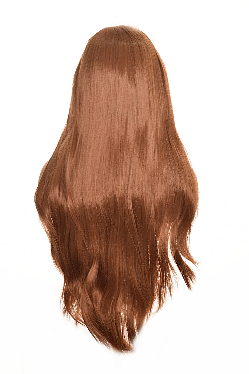 Auburn Red Brown Long Lace Front Wig.  Lorna Wig