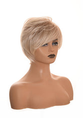 Blonde Highlights Shorter Length Wig. Pammie