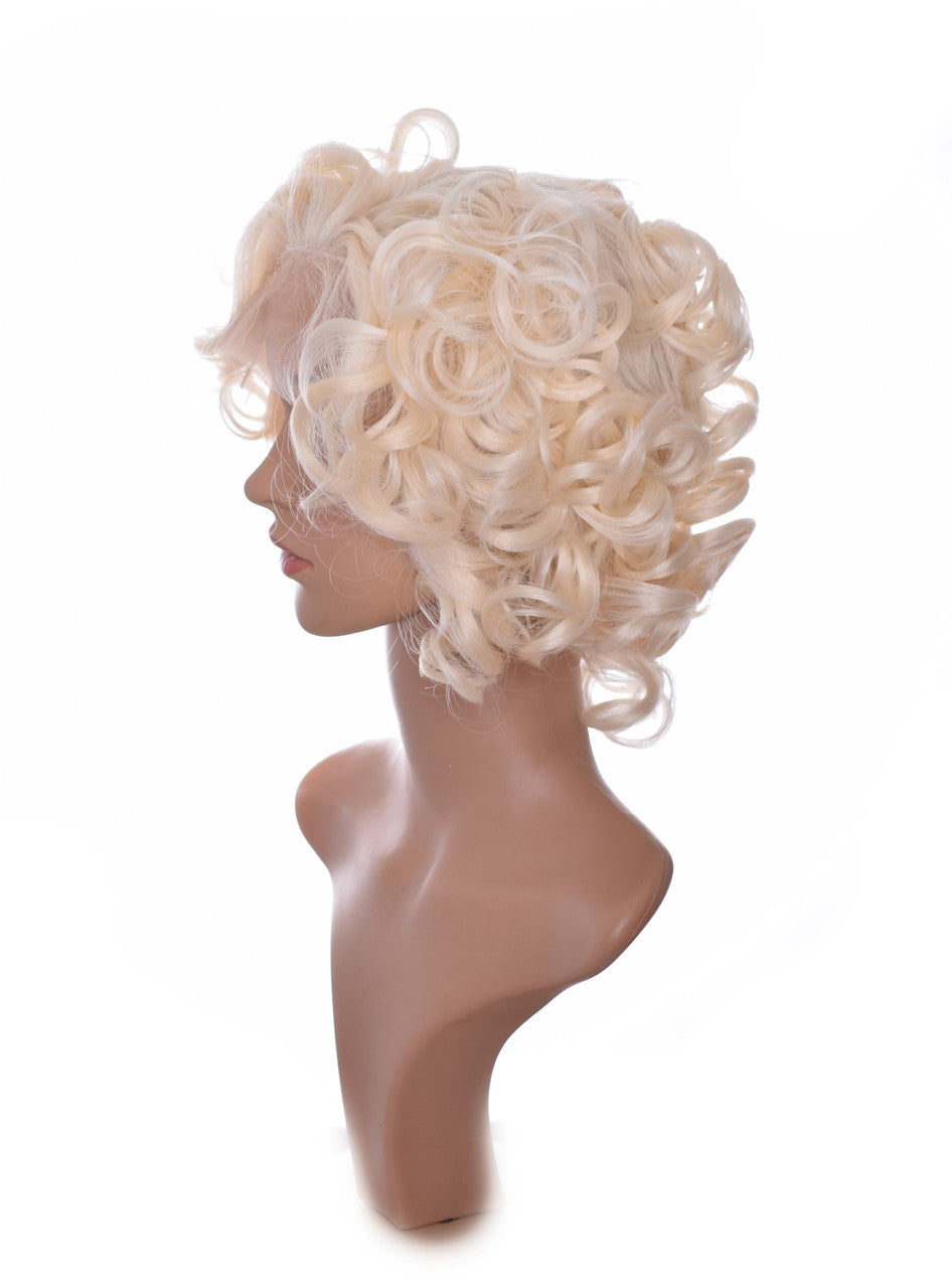 Marilyn Lace Front Short Curly Wig. Norma Jean Inspired Wig.