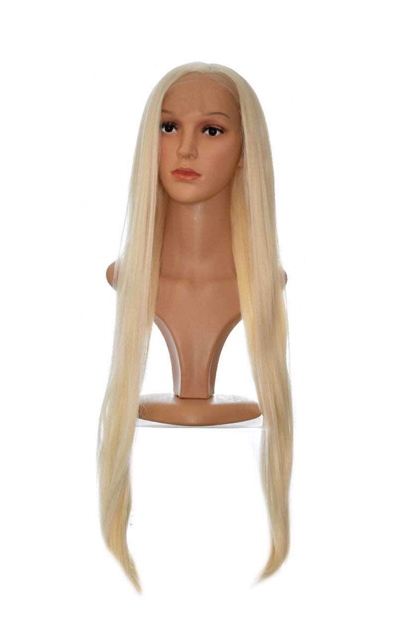Bleach Blonde Godiva XL Lace Front Wig. Mermaid Wig.  DollsHead Wigs