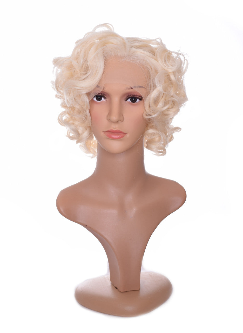 Marilyn Lace Front Short Curly Wig. Norma Jean Inspired Wig.