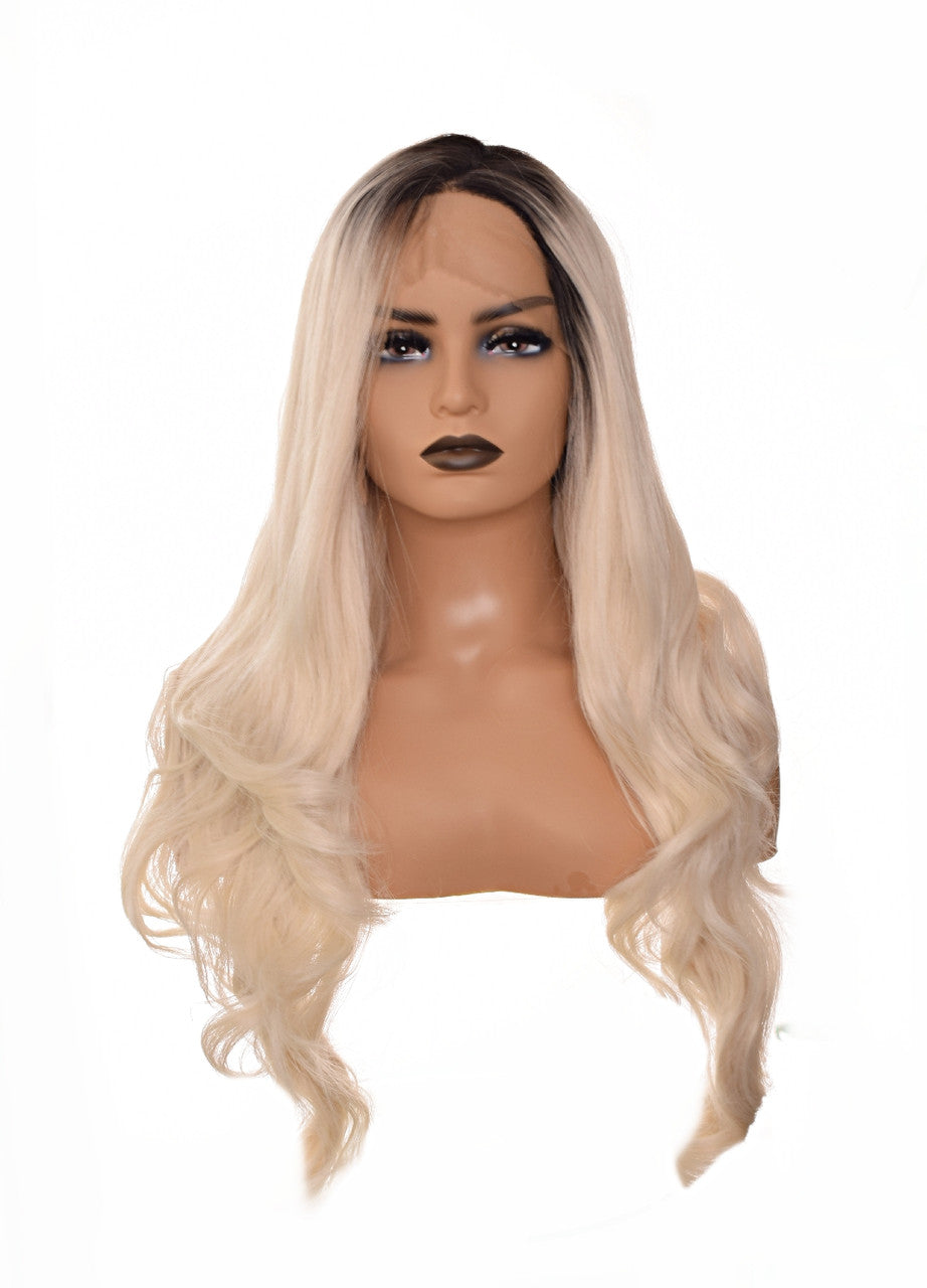 Platinum Blonde Lace Front  Wig. Glamournatrix