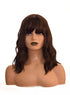 Dark Brown Wavy Wig With Fringe. Lolo-CelebWigs