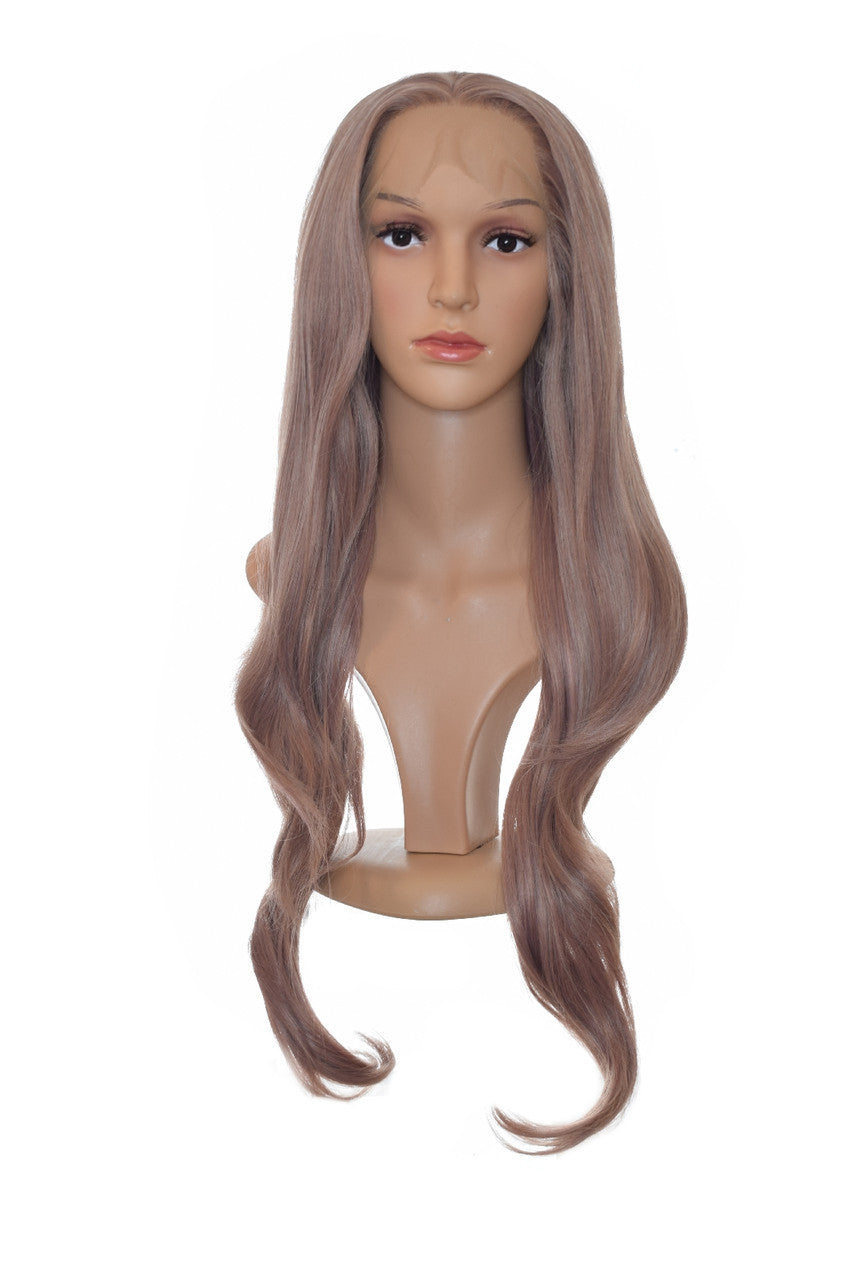 Lavender Long Lace Front Wig. Pastel Liv Wig