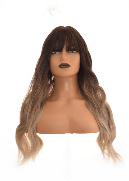 Ombre Silver Ash Blonde Wavy Wig. Jemma