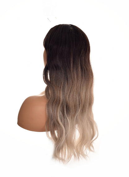 Ombre Silver Ash Blonde Wavy Wig. Jemma